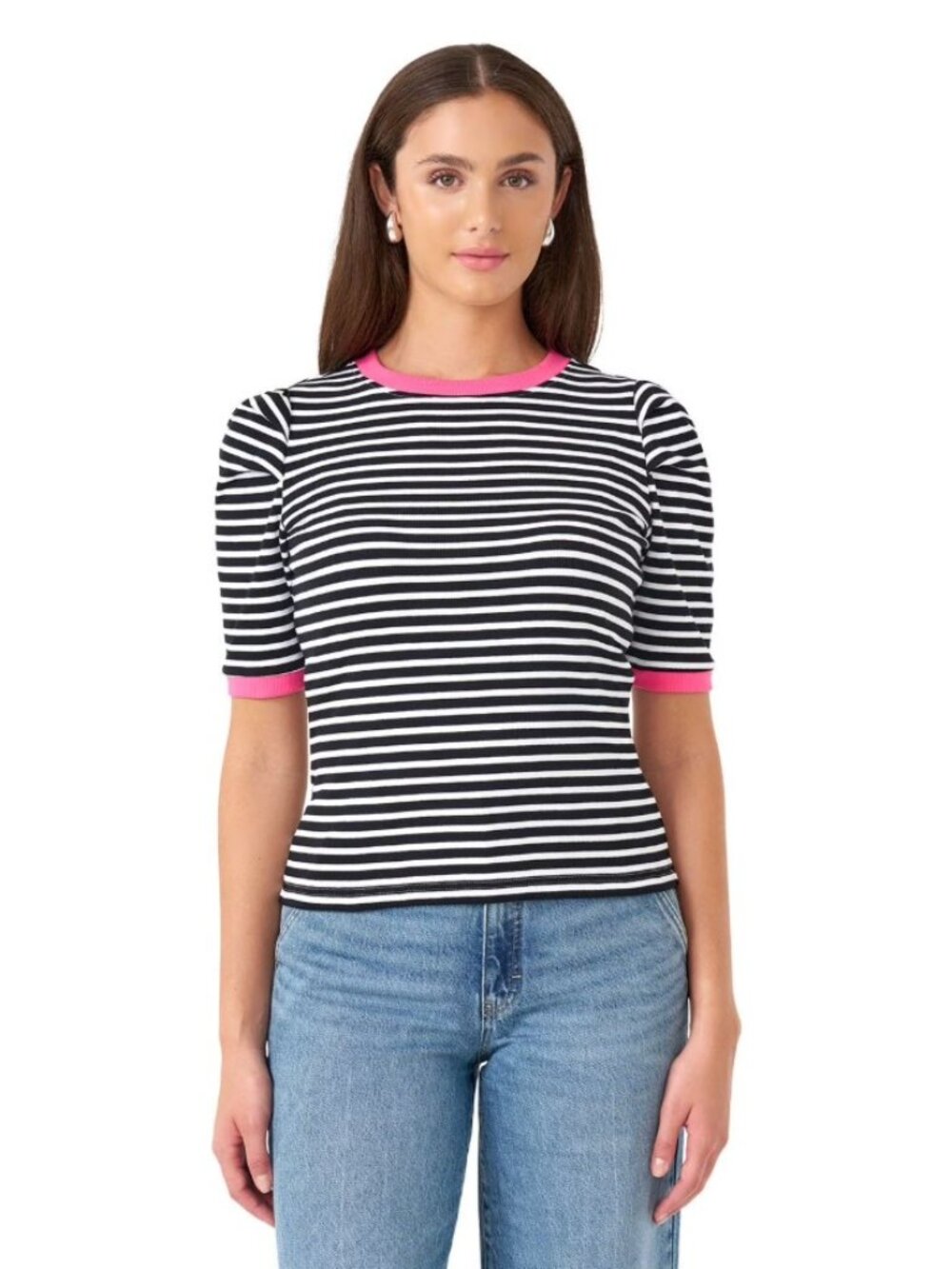 Rebecca Minkoff Women's Puff Sleeve Top
